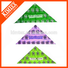 Fashion brand customized triangle dog printed headwear